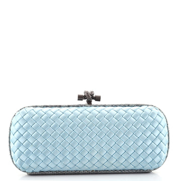 Bottega Veneta Box Knot Clutch Intrecciato Satin Long