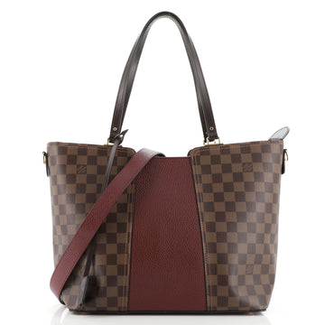 Louis Vuitton Jersey Handbag Damier with Leather