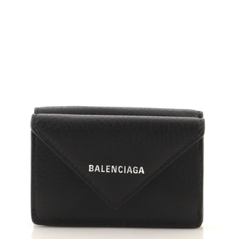 Balenciaga Papier Flap Wallet Leather Mini