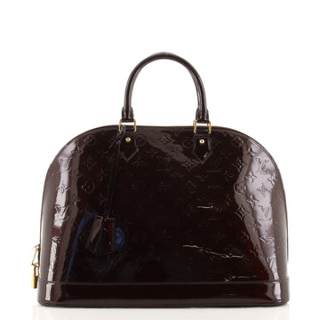 Louis Vuitton Alma Handbag Monogram Vernis GM