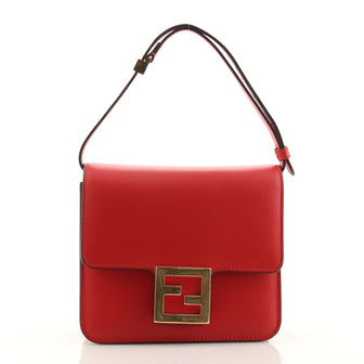 Fendi Fab Shoulder Bag Leather