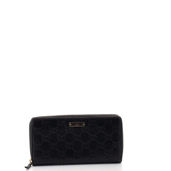 Gucci Signature Zip Around Wallet Guccissima Leather