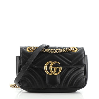 Gucci GG Marmont Flap Bag Matelasse Leather Mini