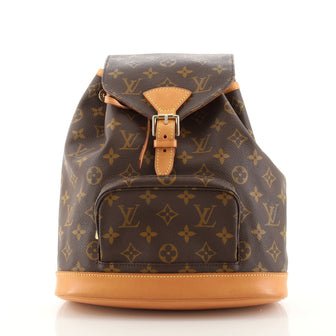 Louis Vuitton Vintage Montsouris Backpack Monogram Canvas PM