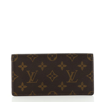 Louis Vuitton Porte Valeurs Checkbook Wallet Monogram Canvas