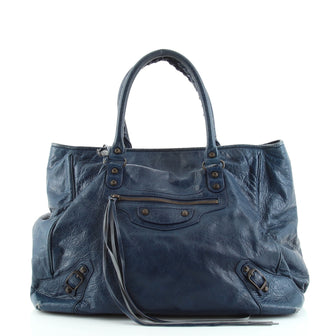 Balenciaga Classic Studs Sunday Tote Leather Large