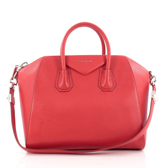 Givenchy Antigona Bag Leather Medium Red