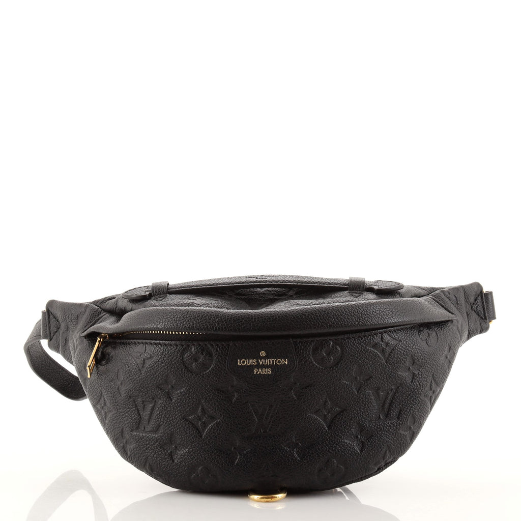 Louis Vuitton Empreinte Bumbag Bum Bag Monogram Black Leather Bag