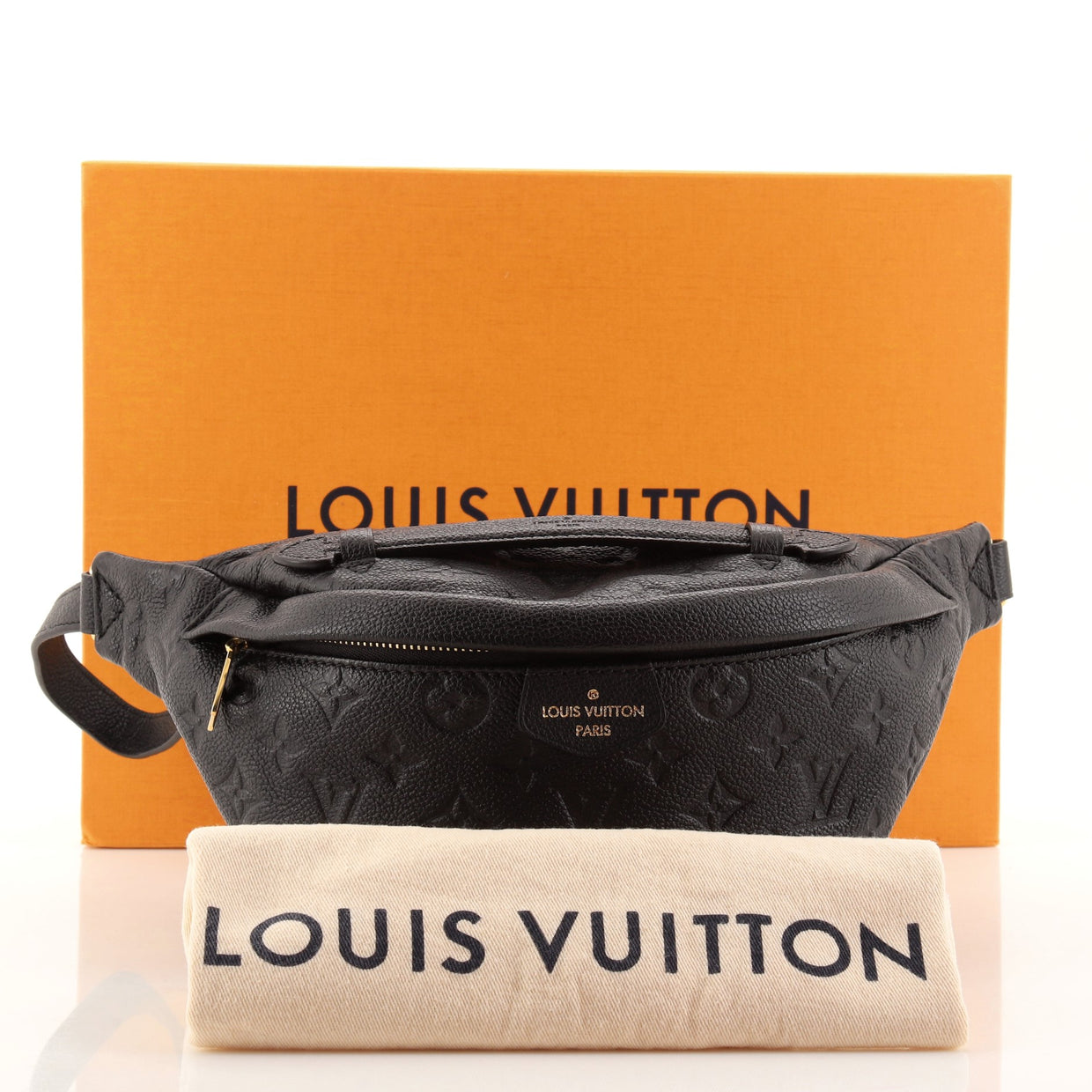 Louis Vuitton Bum Bag Monogram Empreinte Leather Black 1169141