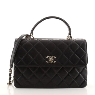 Chanel Trendy CC Top Handle Bag Quilted Lambskin Medium