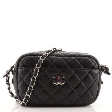 Chanel Camera Case Bag Quilted Lambskin Mini