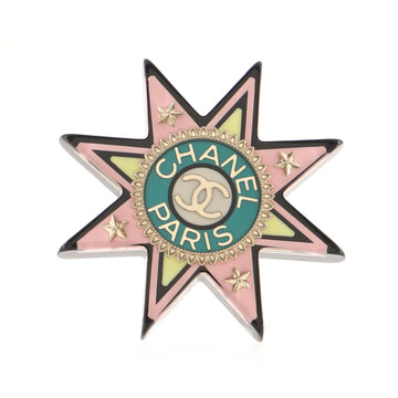 Chanel CC Star Brooch Resin