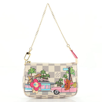 Louis Vuitton Pochette Accessoires Limited Edition Vivienne Xmas Damier Mini