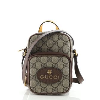 Gucci Neo Vintage Top Handle Crossbody Bag GG Coated Canvas Mini