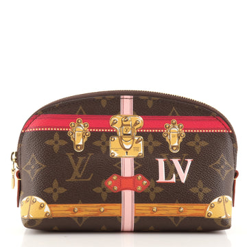 Louis Vuitton Cosmetic Pouch Limited Edition Summer Trunks Monogram Canvas