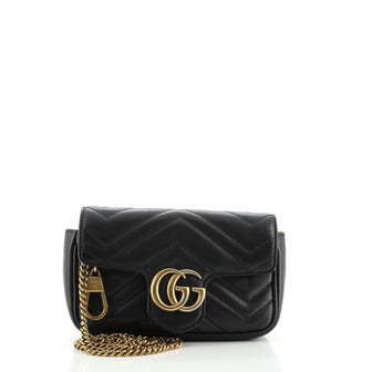 Gucci GG Marmont Flap Bag Matelasse Leather Super Mini