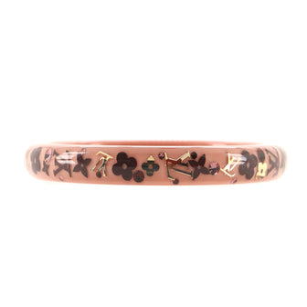 Louis Vuitton Inclusion Bangle Bracelet Resin with Crystals PM
