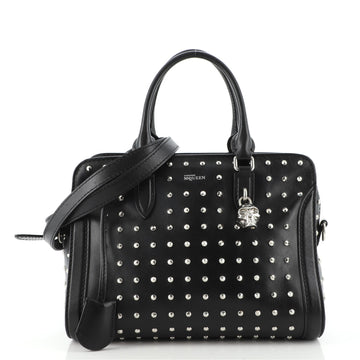 Alexander McQueen Padlock Zip Around Tote Studded Leather Small