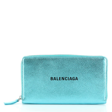 Balenciaga Everyday Zip Around Wallet Leather Long