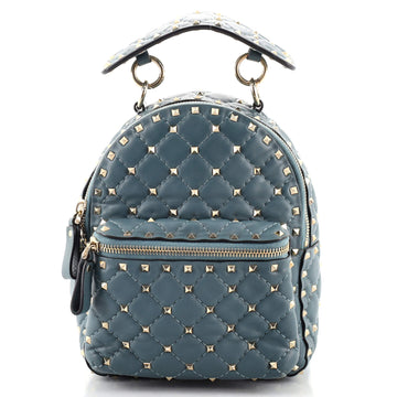 Valentino Rockstud Spike Backpack Quilted Leather Mini