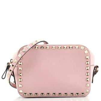 Valentino Rockstud Camera Crossbody Bag Leather