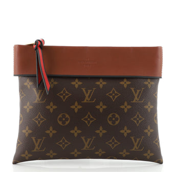 Louis Vuitton Tuileries Pochette Monogram Canvas with Leather