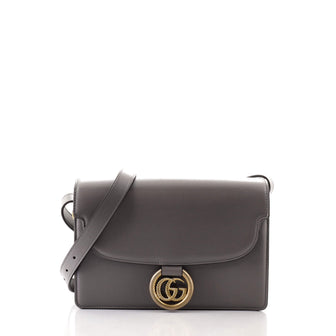 Gucci GG Ring Shoulder Bag Leather Small