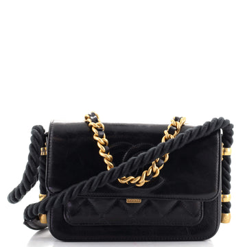 Chanel En Vogue Flap Bag Crumpled Calfskin