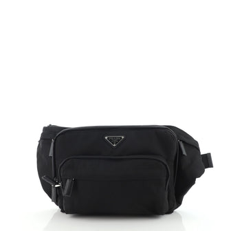 Prada Zip Waist Bag Tessuto Medium