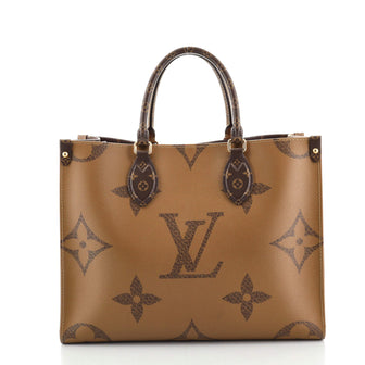 Louis Vuitton OnTheGo Tote Reverse Monogram Giant MM Brown 1170321