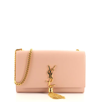 Saint Laurent Classic Monogram Tassel Crossbody Bag Leather Medium