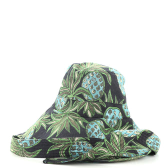 Gucci Sun Hat Pineapple Jacquard Fabric