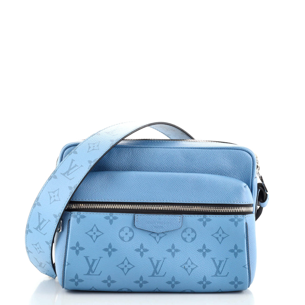 Teal Louis Vuitton Taigarama Outdoor Messenger Crossbody Bag