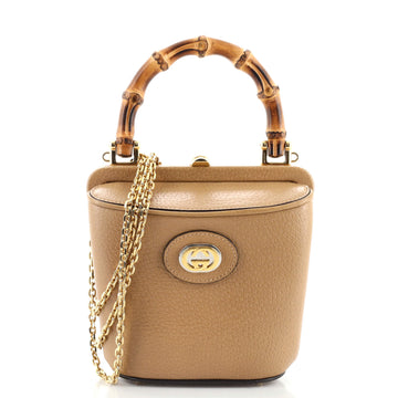 Gucci Bamboo Bucket Bag Leather Mini