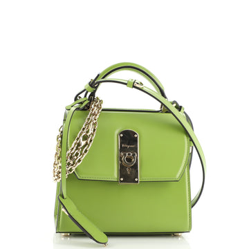 Salvatore Ferragamo Boxyz Top Handle Bag Leather Small