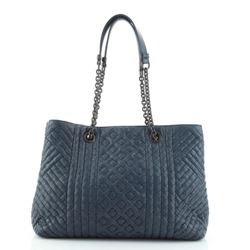 Bottega Veneta Double Chain Tote Stitched Intrecciato Calfskin Medium