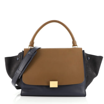 Celine Tricolor Trapeze Bag Leather Medium