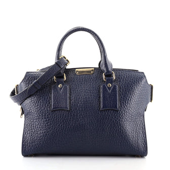 Burberry Clifton Convertible Tote Heritage Grained Leather Medium