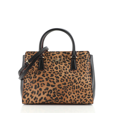 Salvatore Ferragamo Batik Tote Printed Saffiano Leather Medium