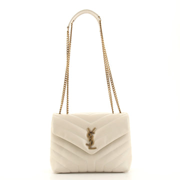 Saint Laurent LouLou Shoulder Bag Matelasse Chevron Leather Small