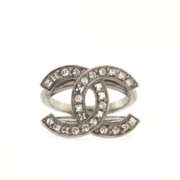 Chanel CC Ring Metal with Crystals