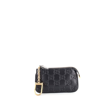 Gucci Key Pouch Guccissima Leather