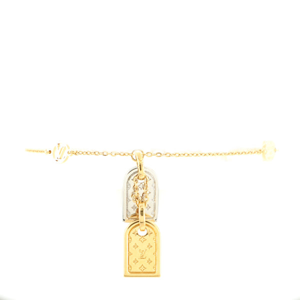 Louis Vuitton Nanogram Tag Bracelet Metal Gold 117032330