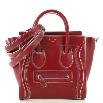 Celine Luggage Bag Smooth Leather Nano