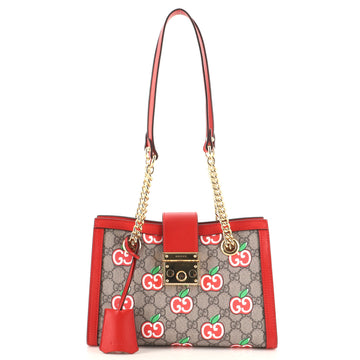 Gucci Padlock Chain Tote Printed GG Coated Canvas Small