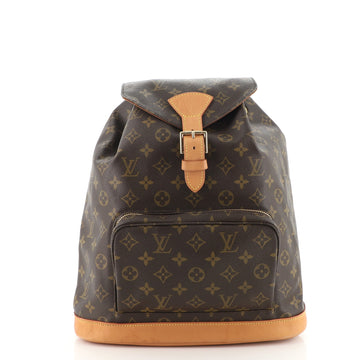 Louis Vuitton Vintage Montsouris Backpack Monogram Canvas GM