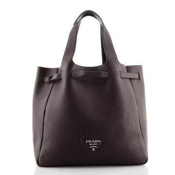 Prada Dynamique Belted Tote Leather Medium