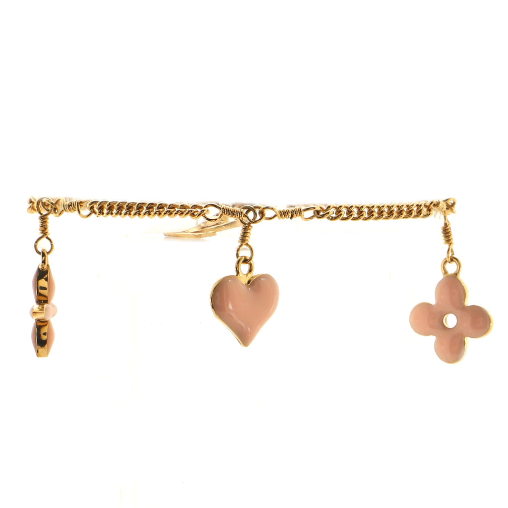 Louis Vuitton Vintage Gold Chain Monogram Chain Bracelet