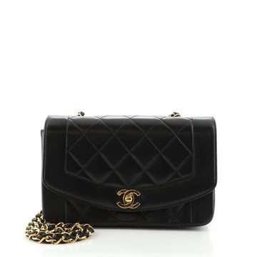 Chanel Vintage Diana Flap Bag Quilted Lambskin Small