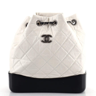 Chanel Gabrielle Backpack Quilted Calfskin Small